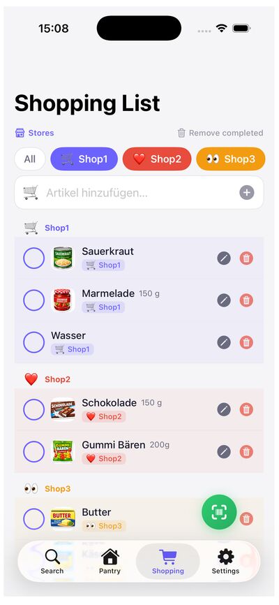 Shopping List